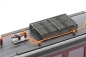 Preview: Piko 97258 Mirage mit grauem Dach 3tlg.-Set rot DCS