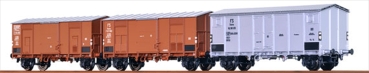 Brawa 48558 ged.-Spitzwagen mit Kühlwagen 3er Set