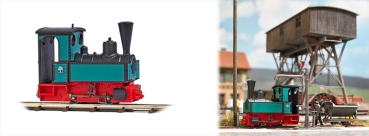 Preview: Busch 12141  Dampflok Decauville grün     