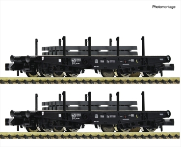 Fleischmann 6660134 Schweröast Flachwagen 2tlg. OBB