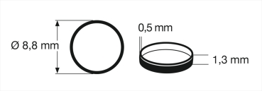 Haftringsatz N - AD=8,8 B=1,3 