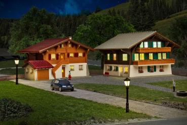 Kibri 37034  N Chalet Lenk, 2 Stueck