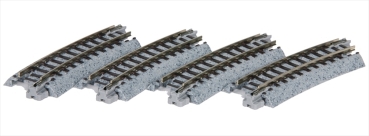 Kato Noch 7078110 gleis gebogen  R249-15° 4 Stück