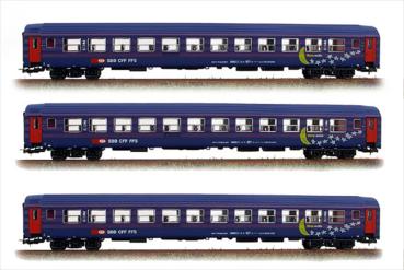 Liliput 350004 Wagen Set Sleeperette SBB EPV