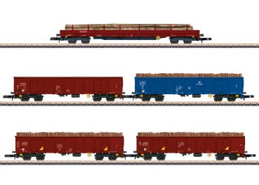 Märklin 86683 Güterw.-Set Holztransport PKP