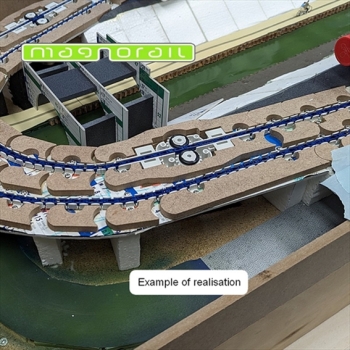 Preview: Magnorail SO-9 GleisabdeckungshalterAntriebsmodul