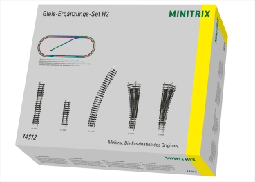 Minitrix 14312  Gleis-Ergänzungspackung H2