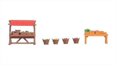 NOCH 14837 Wochenmarkt-Zubehör