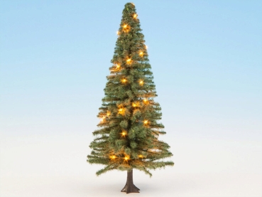 Noch 22131  Beleuchteter Weihnachtsbaum, grün, mit 30 LEDs, 12 cm hoch