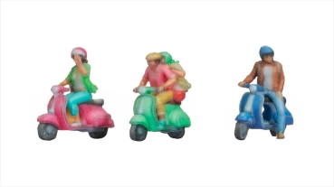 NOCH 44835 Motorrollerfahrer, 3D-Farbdruck