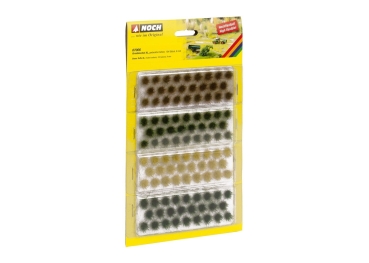 Noch 7006  Grasbüschel XL gedeckte Farben, 104 Stück, 9 mm