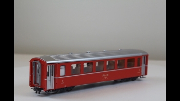 Preview: Bemo 32258137 Personenwagen 2Klasse RHB B2457 grün 