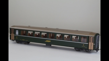 Preview: Bemo 3250 Personenwagen 2Klasse RHB B2362 grün 