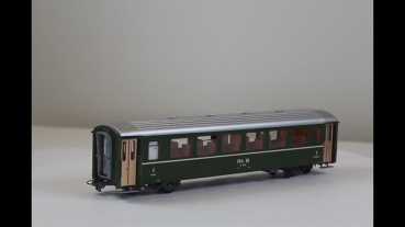 Preview: Bemo 3255104  Personenwagen 2Klasse RHB B2362 grün 