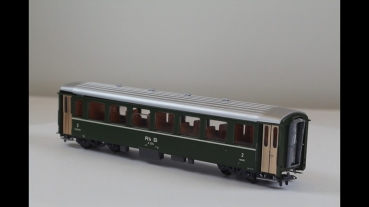 Preview: Bemo 3255104  Personenwagen 2Klasse RHB B2362 grün 