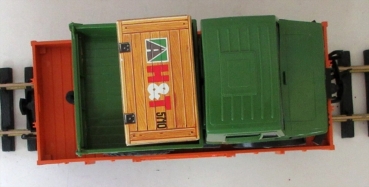 Preview: LGB 4010-1 Rungenwagen mit Haflinger von Benz
