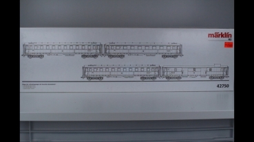 Märklin 42750 Schnellzugwagen Set DB