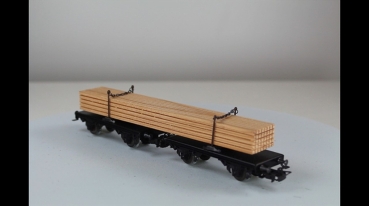 Preview: Märklin 4512 Langholzwagen mit Ladung AC