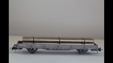 Roco 46323 Aku Rungenwagen mit Rohr beladen