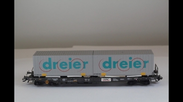 Preview: Roco 66629-1 Hupac mit Container H0