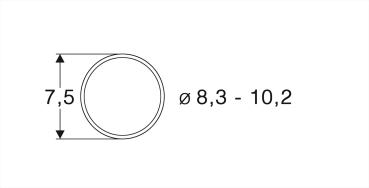 Roco 40068 Haftrings.10Stk.8,3 bis 10,2mm