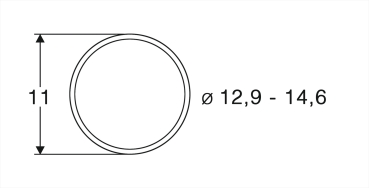 Roco 40070 Haftrings.10Stk.12!9 bis 14!6m