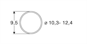 Roco 40074 Haftrings.10Stk. 10,3 bis 12,4