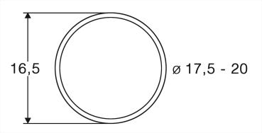 Roco 40077 Haftrings.10Stk.17,5 bis 20mm 