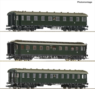 Roco 6200112 3er Set D-Zugwagen PKP