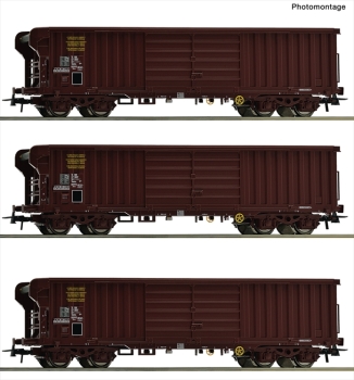 Roco 6600285 3-tlg. Set: Rolldachwagen
