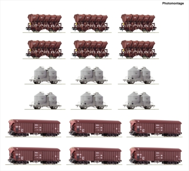 Roco 6600330 Display: Rangierbahnhof/Schüttgut 18-tlg. Display