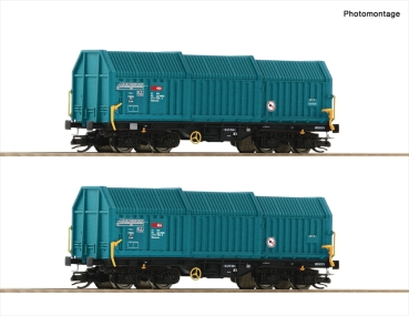 Roco 6680014 2er Set Teleskophaubenwag. SBB