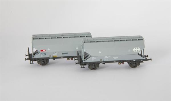 Aarevaleymodels 1617-300 SBB Getreidewagen grau 2er Set