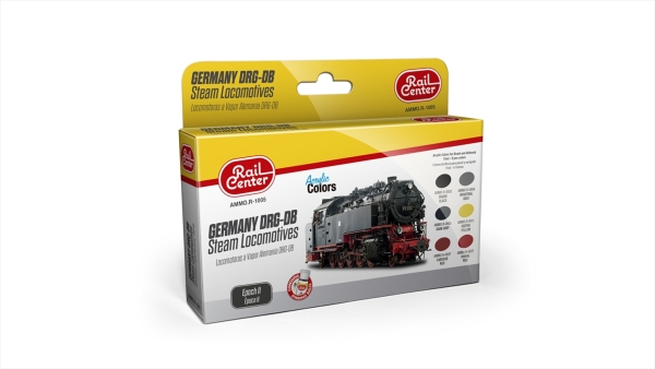 AMMO R-1005 Deutsche DRG-DB Dampflok, Epoche II, Farb-Set