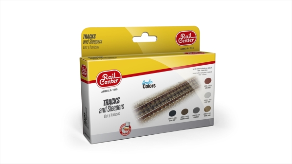 AMMO R-1015 Gleise und Schwellen, Farb-Set