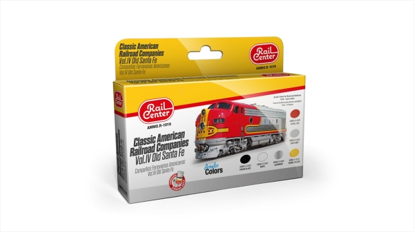 AMMO R-1019 Amerikanische Eisenbahngesellschaften, Farb-Set 4