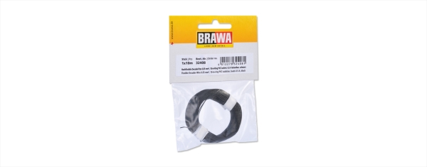 Brawa 32408  Decoderlitze 0,05 mm², 10 m Ring, schwarz