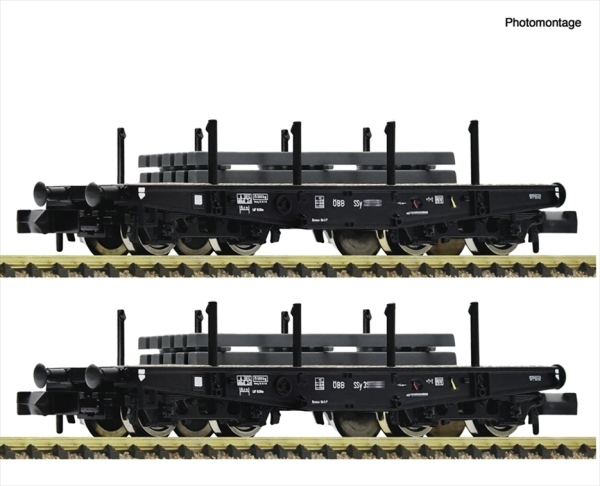 Fleischmann 6660134 Schweröast Flachwagen 2tlg. OBB