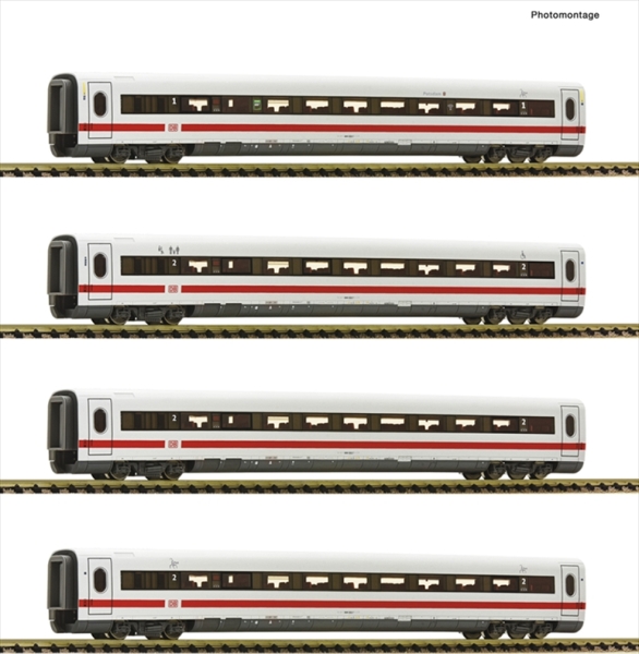 Fleischmann 7760004 4-tlg. Set: Ergänzungswagen zum ICE 2 (BR 402), DB AG