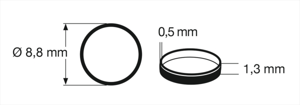 Haftringsatz N - AD=8,8 B=1,3 