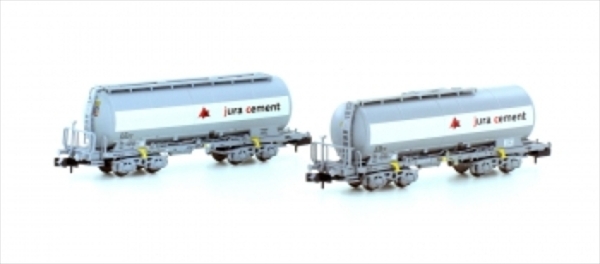 Kato / Hobbytrain H23481  SBB 2er Set Staubsilowagen Uacs JURA CEMENT