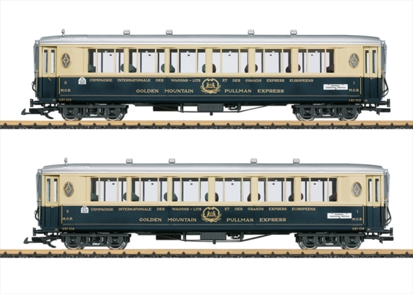 LGB 36661 Personenwagen Set1 Golden-Mountain Pullmann