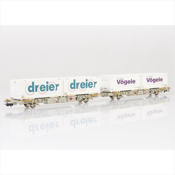 Liliput 232515 Doppel-ContainerwgDreier/Charl Vög