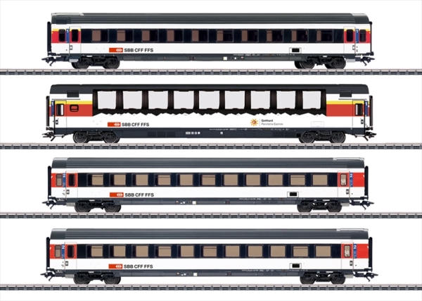 Märklin 043651  EuroCity 4er-Set, SBB, Ep. VI