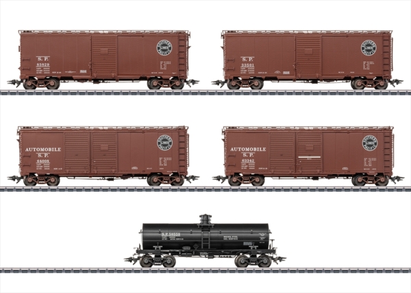 Märklinj 045667 US Güterwagen Set 5 Wagen 
