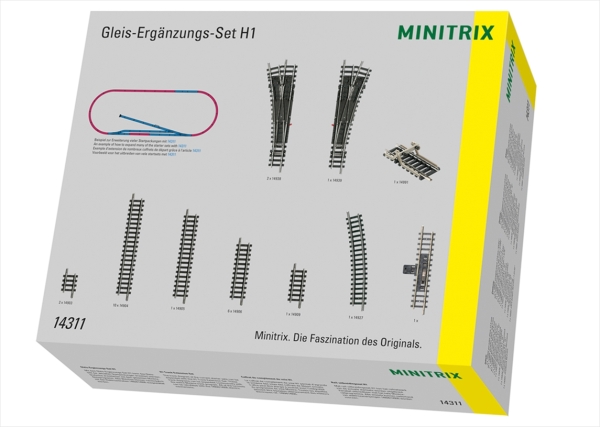 Minitrix14311  Gleis-Ergänzungspackung H1