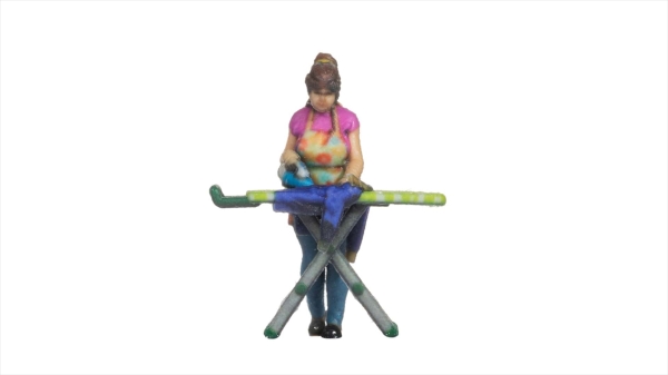 NOCH 10425 Frau bügelt, 3D-Master-Einzelfigur