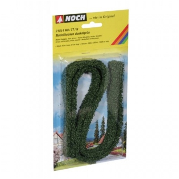 Noch 21514  Modellhecke dunkelgrün