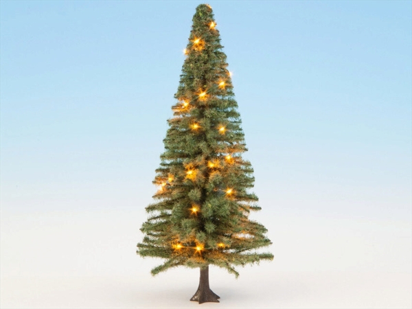 Noch 22131  Beleuchteter Weihnachtsbaum, grün, mit 30 LEDs, 12 cm hoch