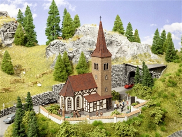 Noch 66906  L-C Kirche St. Georg mit micro-sound Glockenläuten